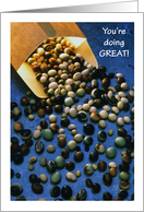 Encouragement for an accountant, beans card