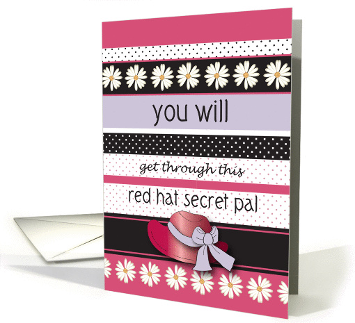 Encouragement for a Red Hat Secret Pal card (1038345)