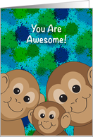 Encouragement, Monkey Theme card