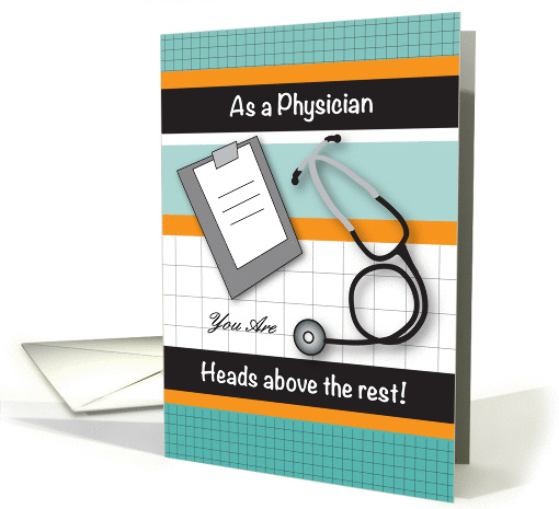 Encouragement for a Physician, Doctor, stethoscope card (1040121)