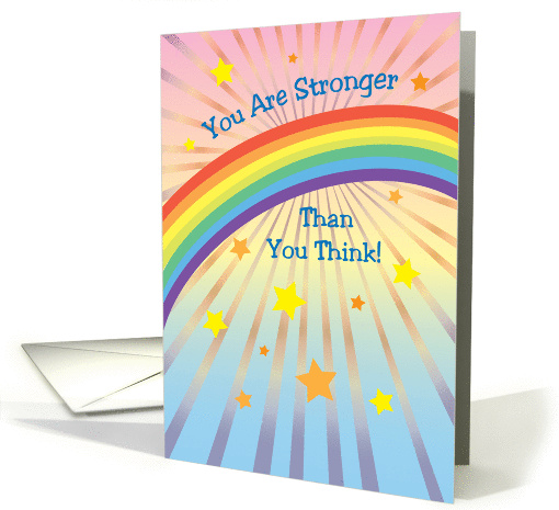Encouragement, Rainbow Theme, stars card (1041023)
