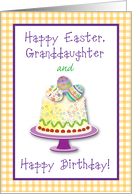 Happy Easter & Happy Birthday to Granddaughter card