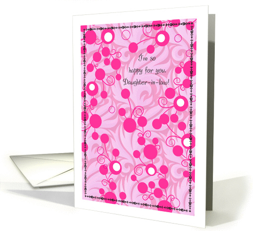 Happy for Daughter-in-law, baby shower card (1043661)