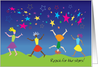 Encouragement, reach for the stars card