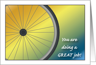 Encouragement, Bicycle Theme card