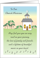 Thank You to Church Musician, church card