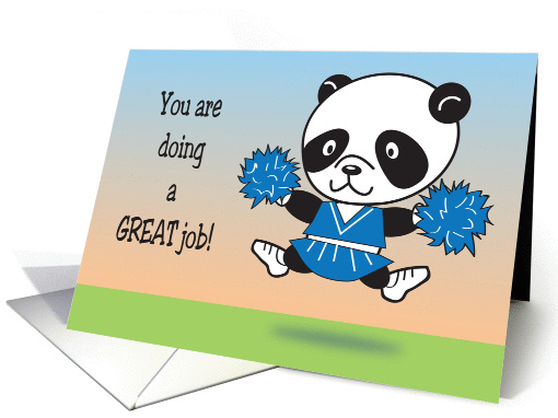 Encouragement for Cheerleader, panda card (1050533)
