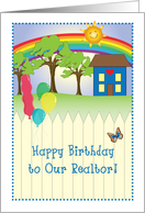 Business Birthday to Realtor/Real Estate card