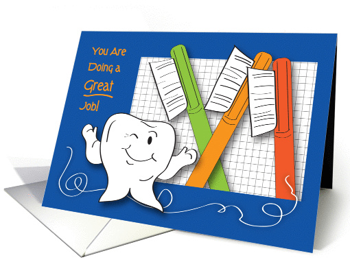Encouragement for dentist, toothbrushes, tooth card (1062749)