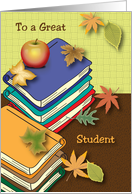 Thanksgiving for Student, books, apple card