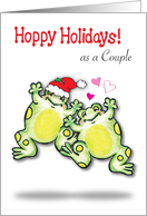 1st Christmas as a Couple, frogs card