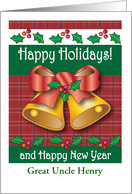 Customized Happy Holidays for any Relation card