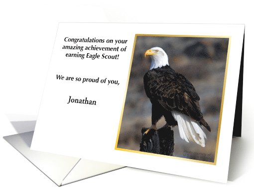 Customized Congratulations, Eagle Scout card (1081282)