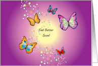 Get Well, tubal ligation, butterflies card