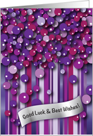 Good Luck, Grape/Wine Theme card