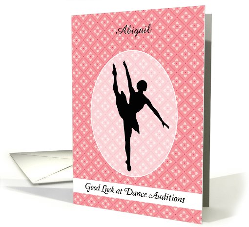 Personalized Good Luck, dance auditions card (1109194)