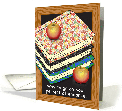 Congratulations for perfect attendance card (1112890)