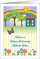 House Warming Gift for You, folk art card