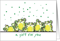 Gift for You From All of Us, Happy Frogs card