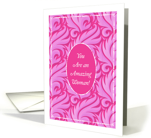 Get Well, mastectomy, pink abstract card (1116722)