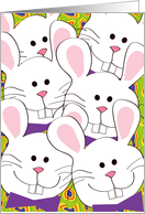 Easter, money enclosed, bunnies card