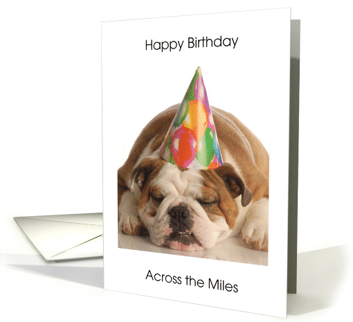 Dog Happy Birthday Across the Miles card (1197996)