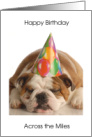 Dog Happy Birthday Across the Miles card