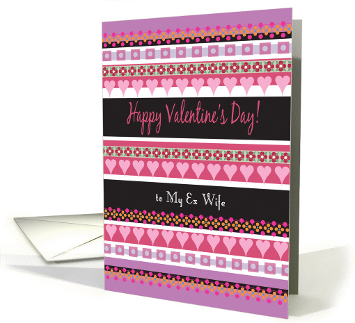 Happy Valentine's Day, to ex wife card (1200296)