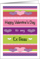 Happy Valentine’s Day, ex boyfriend, hearts card