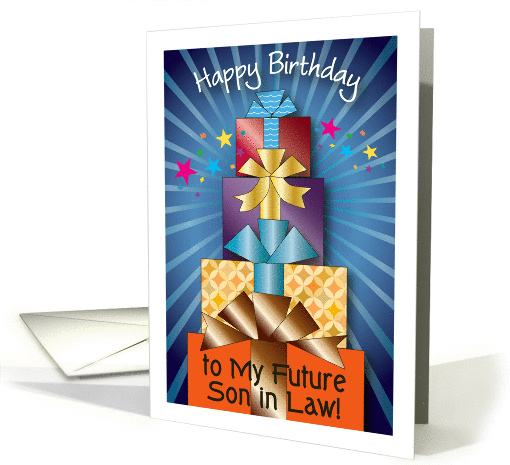 Birthday for Future Son in Law, presents card (1209970)