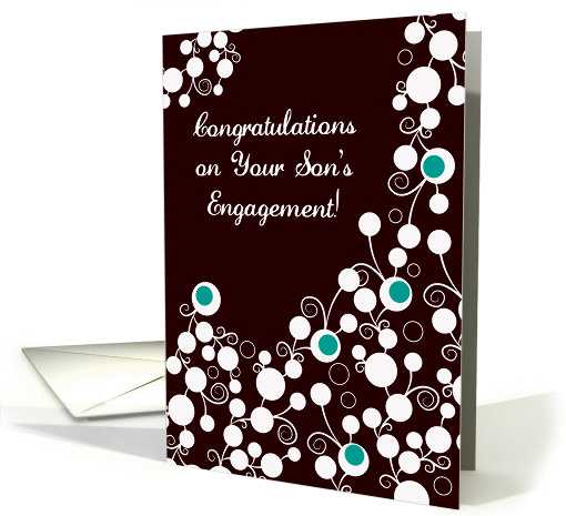 Congratulations, Son's Engagement, abstract card (1214370)