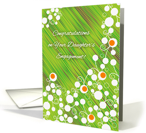 Congratulations, Daughter's Engagement, abstract card (1214662)