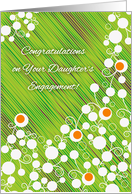 Congratulations, Daughter’s Engagement, abstract card
