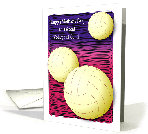 Mother's Day, Volleyball Coach card (1223162)