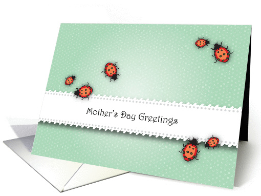 Mother's Day, ladybug theme card (1226446)