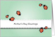 Mother’s Day, ladybug theme card