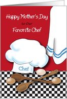 Mother’s Day to Chef, kitchen card