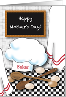 Mother’s Day, to Baker, kitchen card