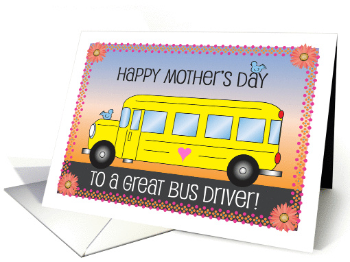 Mother's Day, Bus Driver, school bus card (1230588)