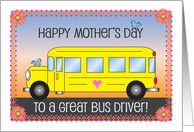 Mother’s Day, Bus Driver, school bus card