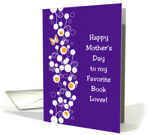Mother's Day, to book lover, bookmark card (1231086)