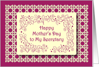 Happy Mother’s Day, Secretary card