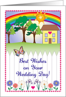 Congratulations Wedding, Primitive/Folk Art card
