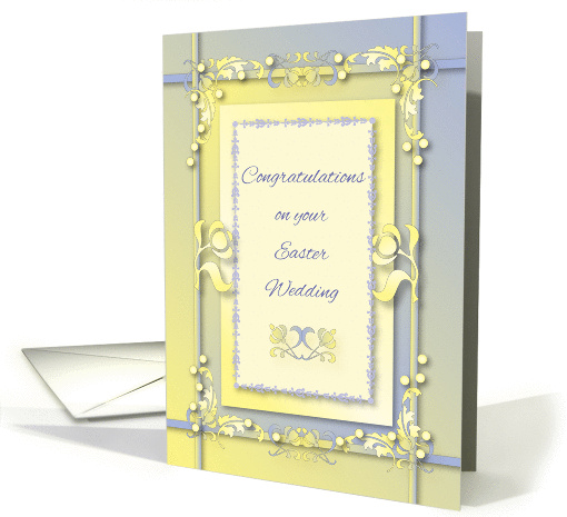 Congratulations Easter Wedding, pastels card (1256968)