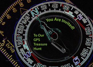 Invitation, GPS Treasure Hunt, compass