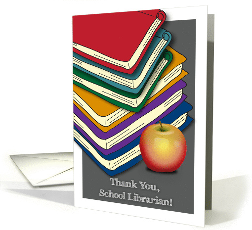 Thank You, School Librarian Day, April. 4th card (1276300)