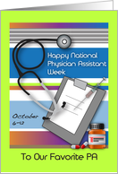 Nat. Physician Assistant Week, Oct. 6-12 card