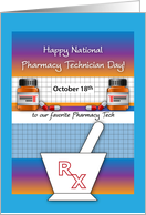 National Pharmacy Technician Day October 18th card