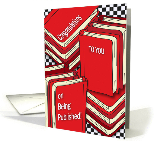 Congratulations on Being Published, books card (1282390)