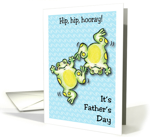 Father's Day, Like a Son to Me, jumping frogs card (1285458)